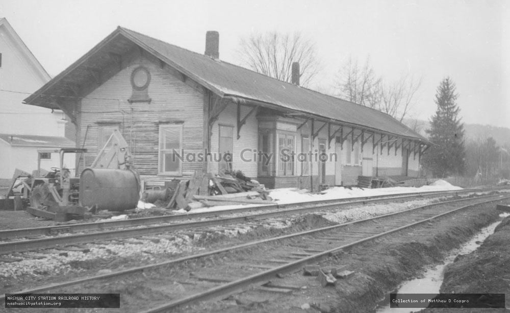 Postcard: Railroad Station, Hardwick, Vermont